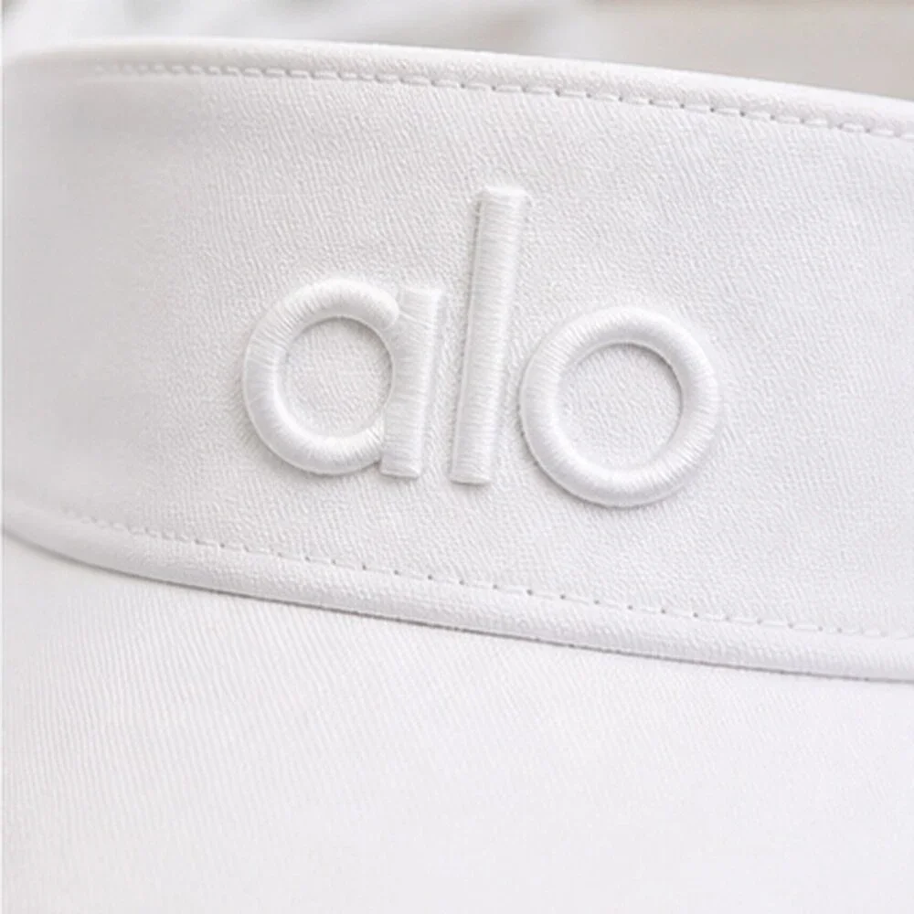 ALO Yoga White Tennis Open Top Visor Hat NWT